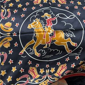 Double D Western Cowboy Print Scarf